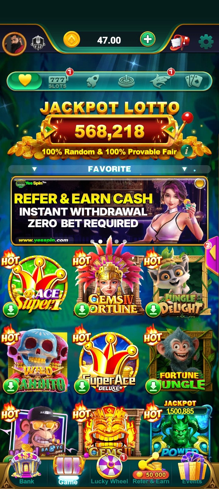Yes Spin App