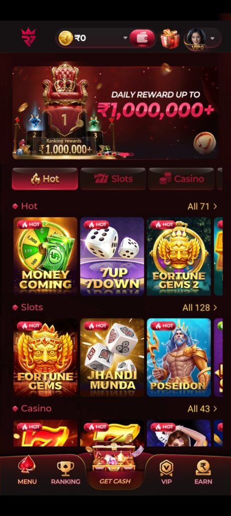 Raja7 Game App 